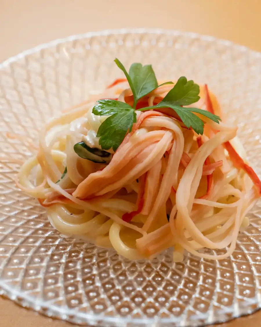蟹スパサラ / Crab spaghetti salad
